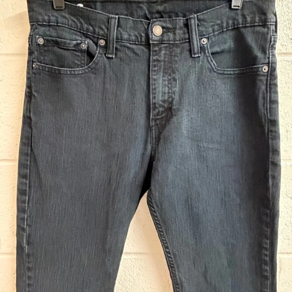 Levis Mens 511 Slim Fit Jeans 33x32 Black Denim Classic Modern Streetwear Pants